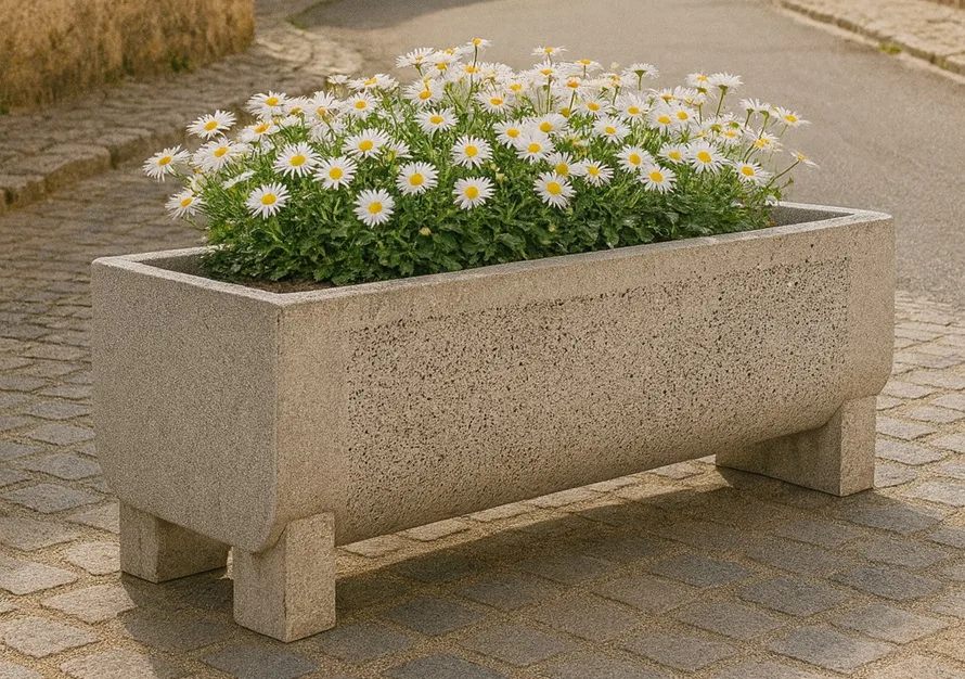 Jardiniere-rectangulaire-béton-annecy